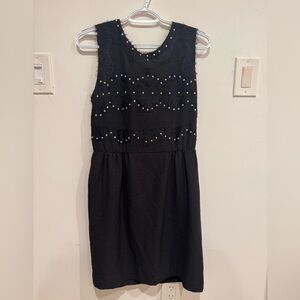 Sandro Black Dress with Pearl Details Size 3